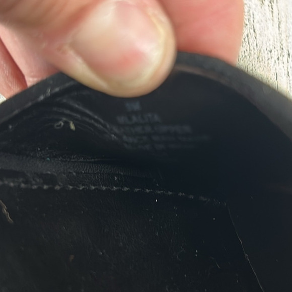 Marc Fisher Women’s 9 Black Leather Buckle Platform Espadrille Sandals NEW - Picture 9 of 10